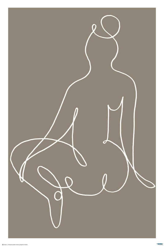 Sitting down - Art Poster