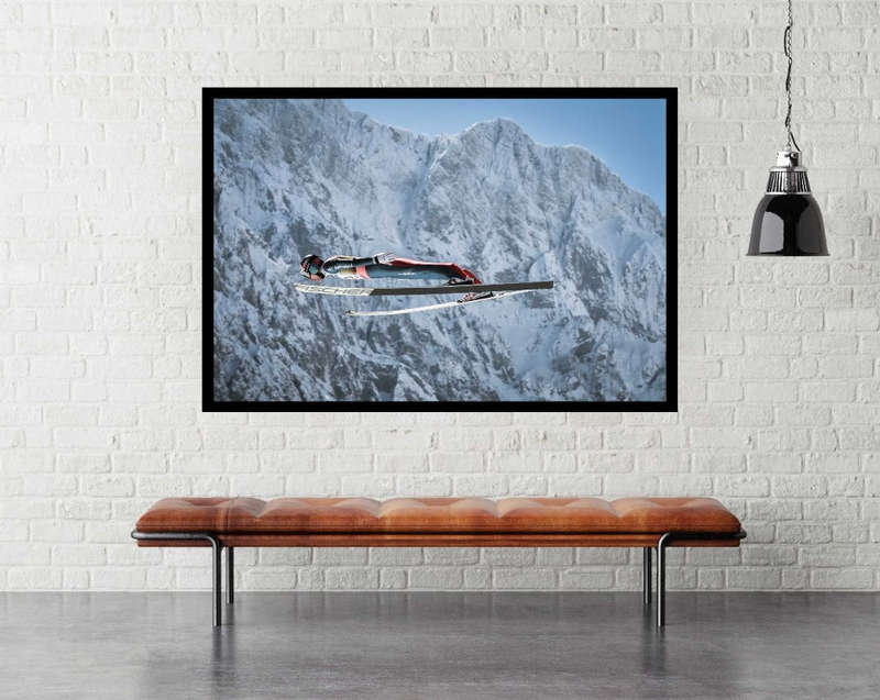 Ski Jumping by Aljazp9  - Snow Skiing Poster