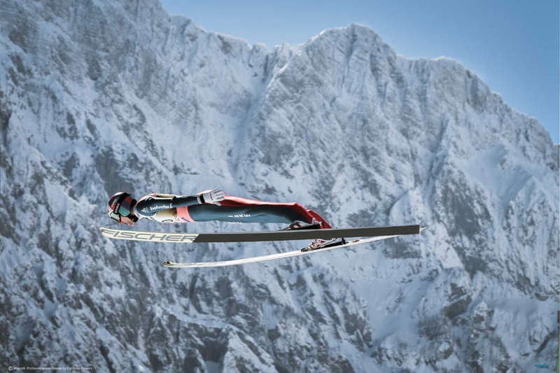 Ski Jumping by Aljazp9  - Snow Skiing Poster