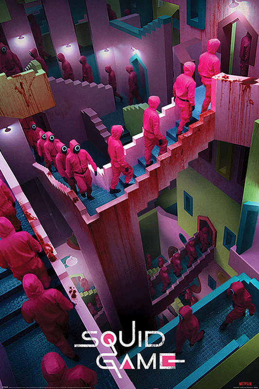 Squid Games - Crazy Stairs TV Series Poster
