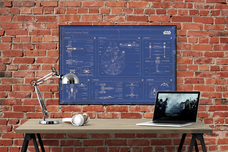 Star Wars - Rebel Alliance Fleet Blueprint - Poster