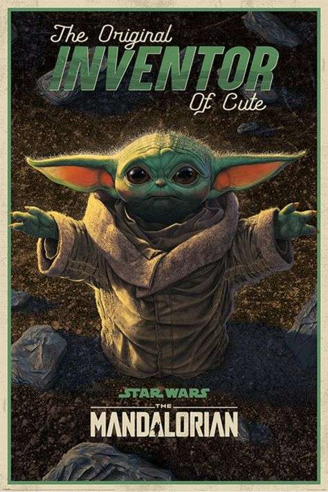 Star Wars - Inventor of Cute Yoda Poster