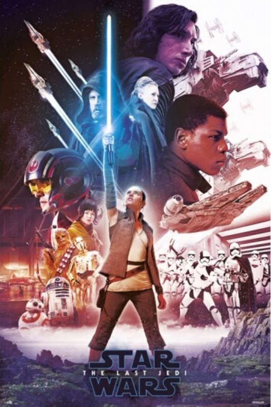 Star Wars - The Last Jedi Rey Lightsaber Poster