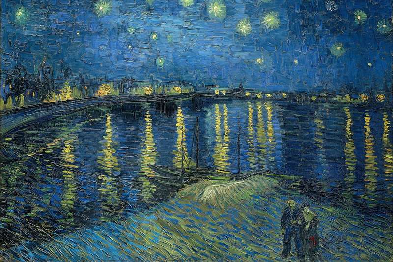 Vincent Van Gogh - Starry Night Over the Rhône (1888) Poster
