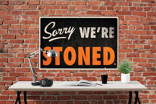 Sorry We're Stoned Poster