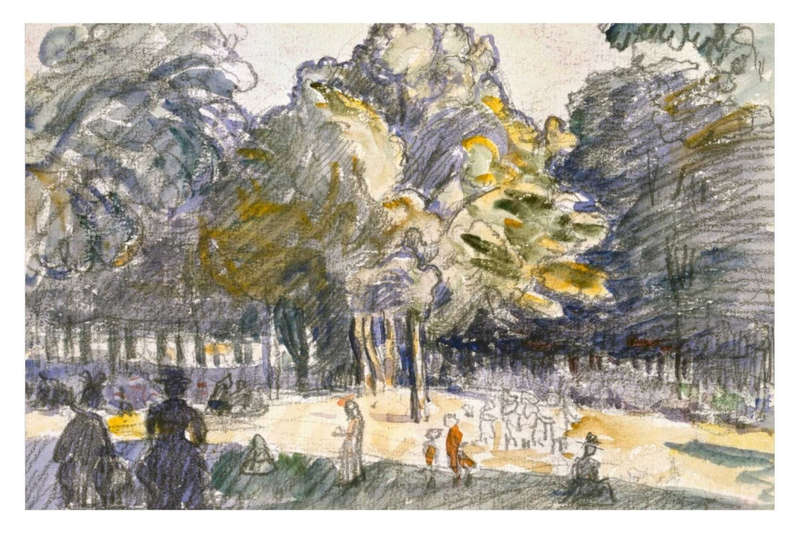 Study for 'Le Ranelagh by  Henri Edmond Cross- Art Poster