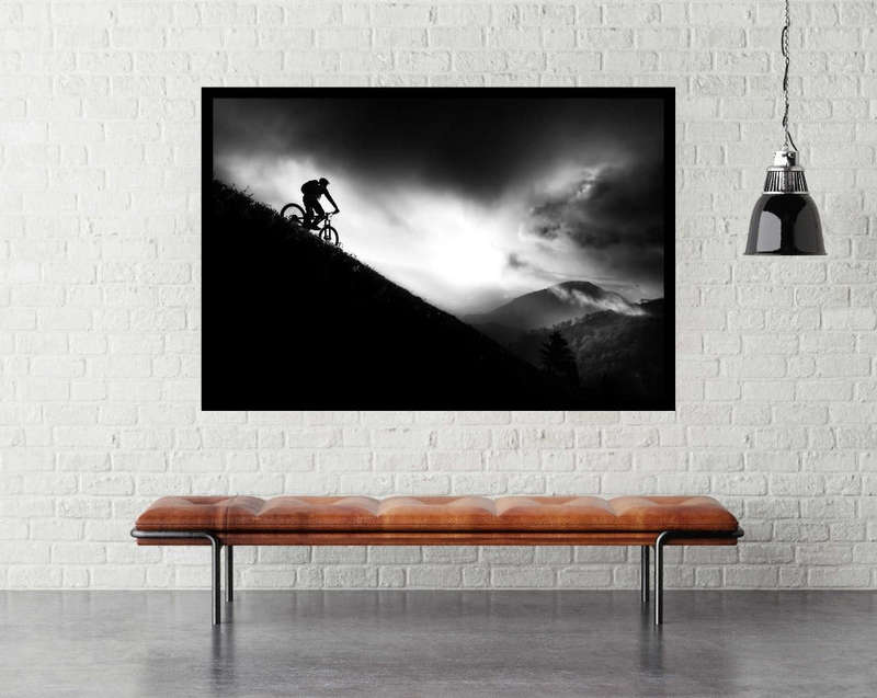 Sunrise Ride by Sandi Bertoncel - Mountain Biking Poster