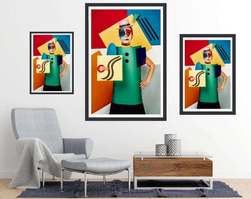 Suprematist portrait of Lena Naymkina by Sergei Smirnov - Surreal Photography poster
