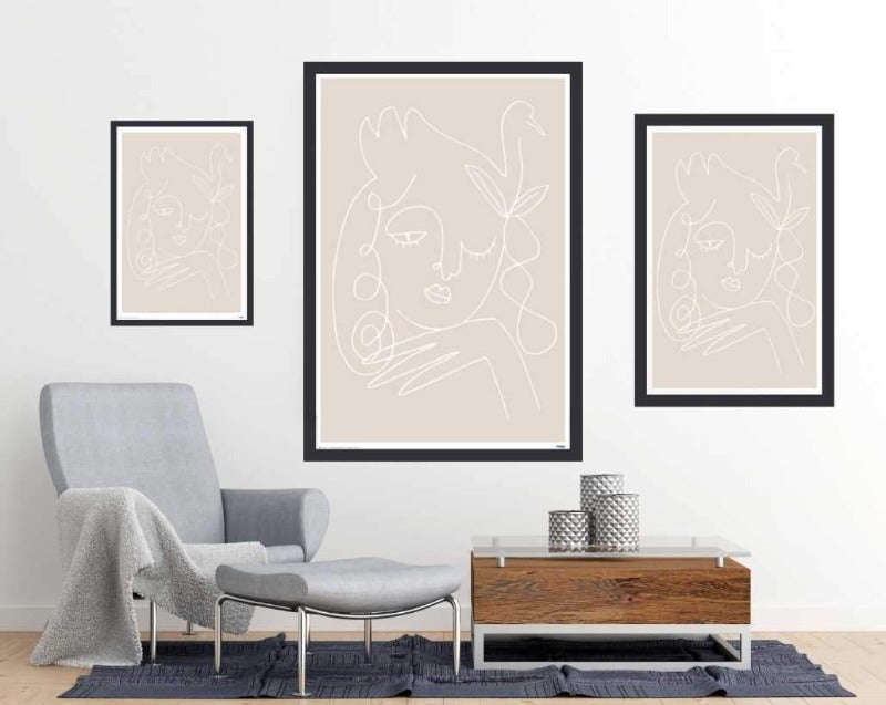 Swan Beige - Art Poster