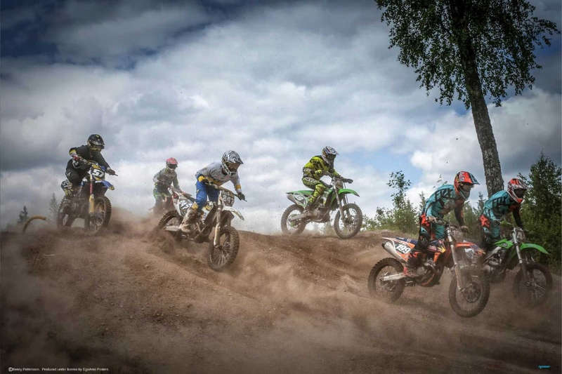 Swedish Championships In Motocross 2016 by Benny Pettersson - Sport Poster - MotoX Poster