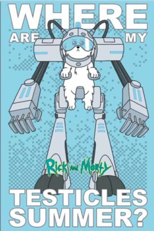 Rick and Morty: Snuffles Robot Poster