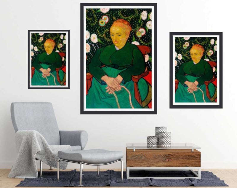 The Berceuse, Woman Rocking a Cradle by Vincent van Gogh - Art poster