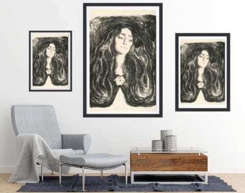 The Brooch. Eva Mudocci (1903)  by Edvard Munch - Art Poster