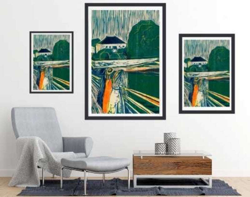 The Girls on the Bridge (1918) by Edvard Munch - Art Poster