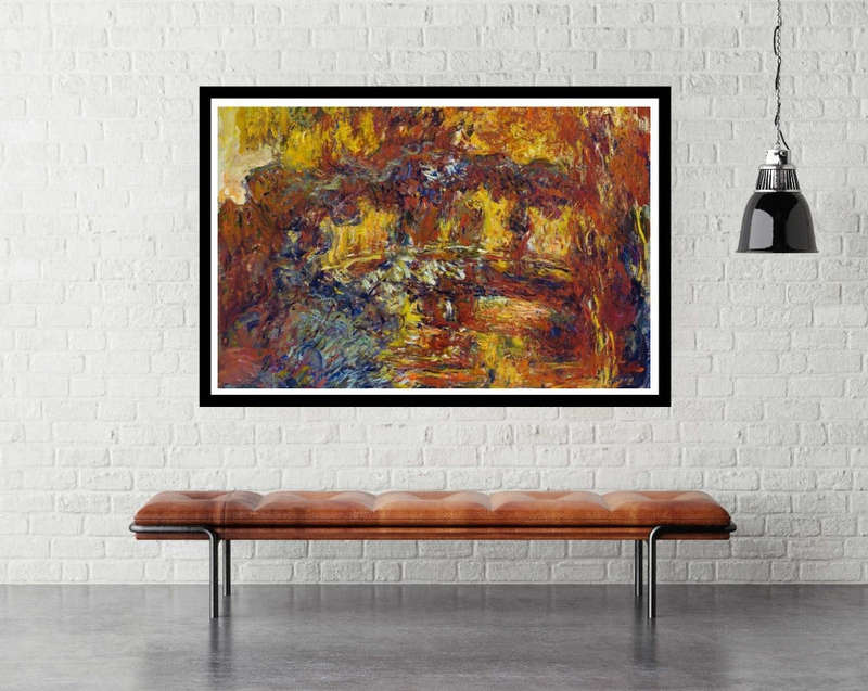 The Japanese Footbridge by Claude Monet - Art Poster