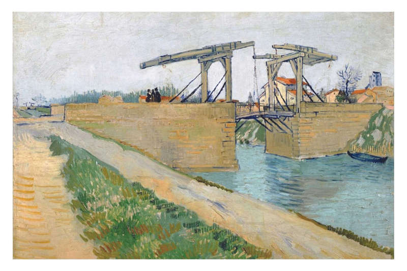 The Langlois Bridge at Arles (1888) by Vincent van Gogh - Art poster