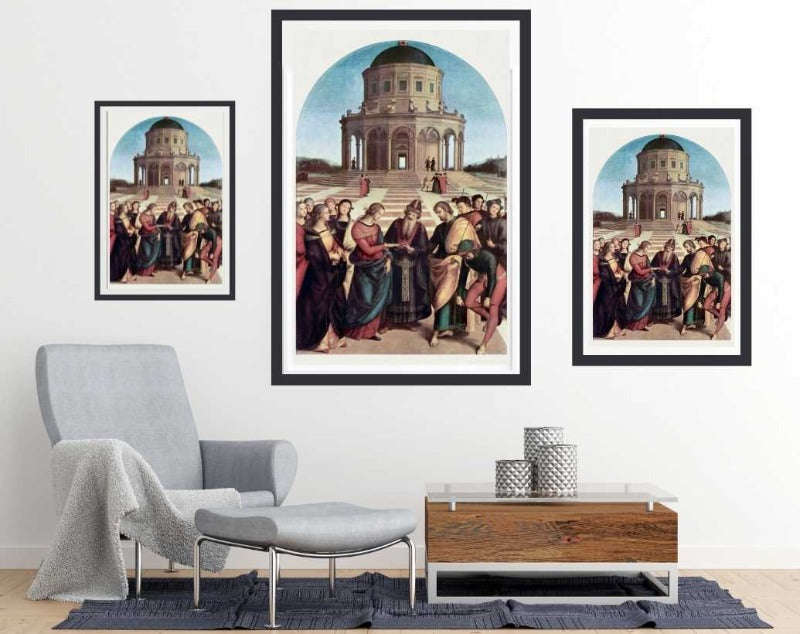 The Marriage of the Virgin (1504) by Raphael - Art Poster