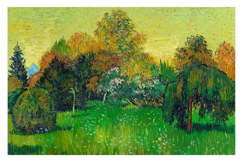 The Poet's Garden  by Vincent van Gogh - Art poster