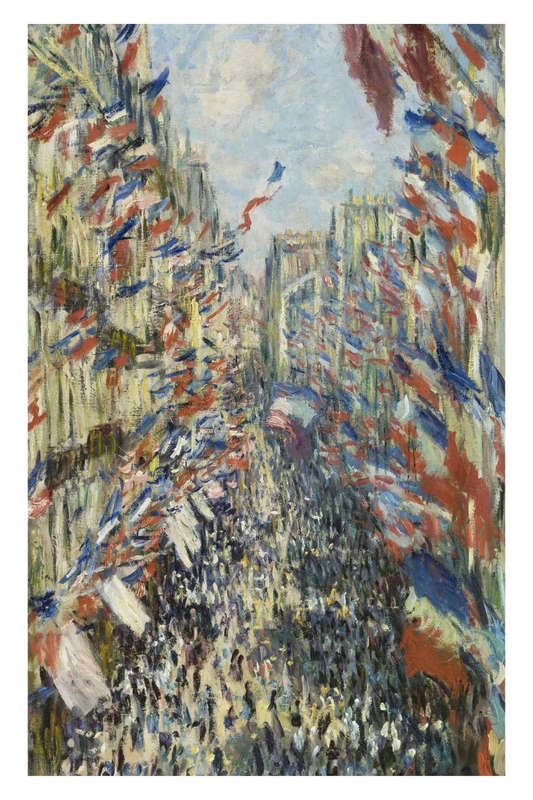 The Rue Montorgueil in Paris (1878) by Claude Monet - Art Poster