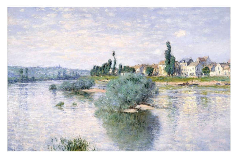 The Seine at Lavacourt (1880)  by Claude Monet - Art Poster