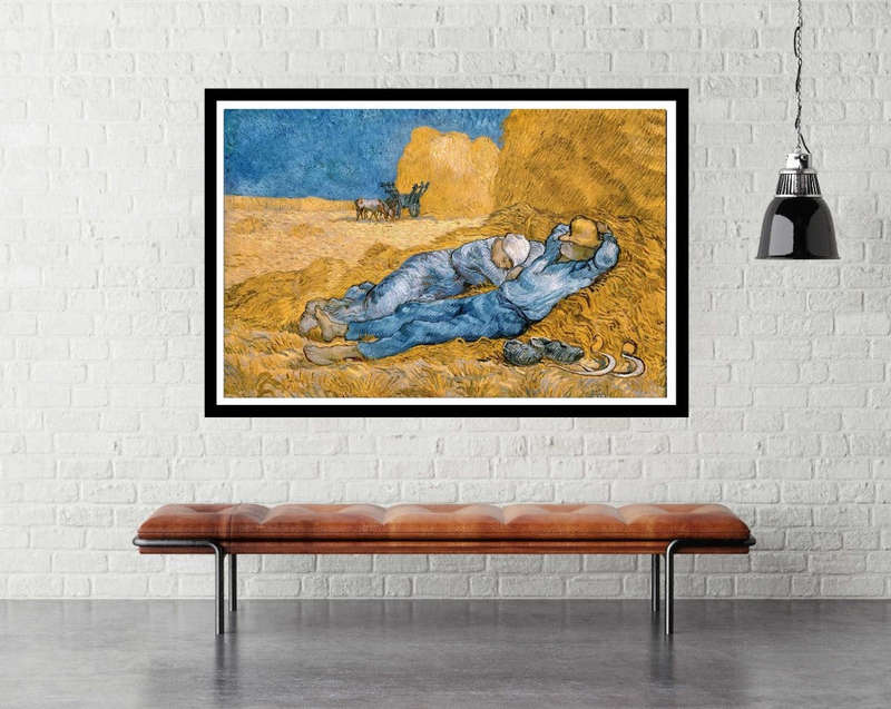 The Siesta  by  Vincent van Gogh - Art poster