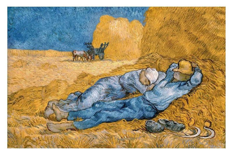 The Siesta  by  Vincent van Gogh - Art poster