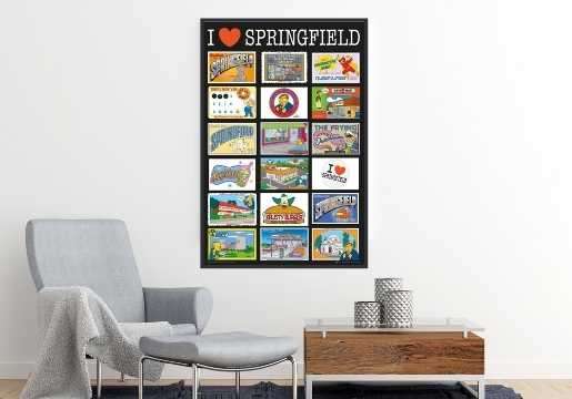 The Simpsons Postcards - Poster