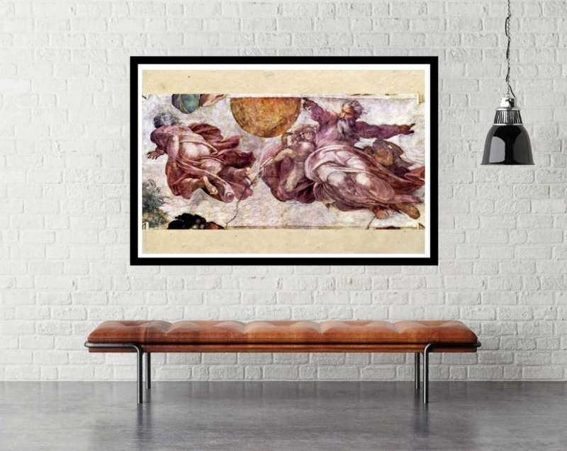 The Temptation and Expulsion -  Sistine Chapel by Michelangelo - Art Poster