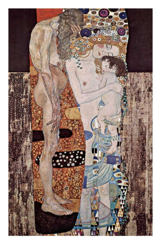 The Three Ages of the Woman by Gustav Klimt - Art Poster
