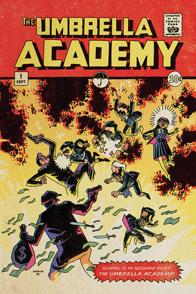 Umbrella Academy Comic Poster