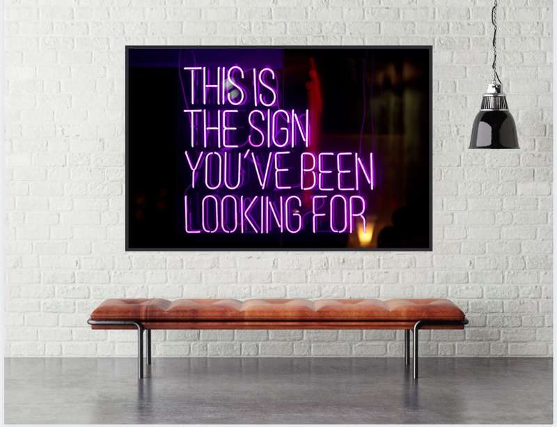 EgoAmo Original - This is the sign you have been looking for Pop Art Poster