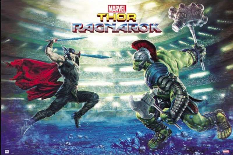 Thor Ragnarok - Heroes Battle Poster
