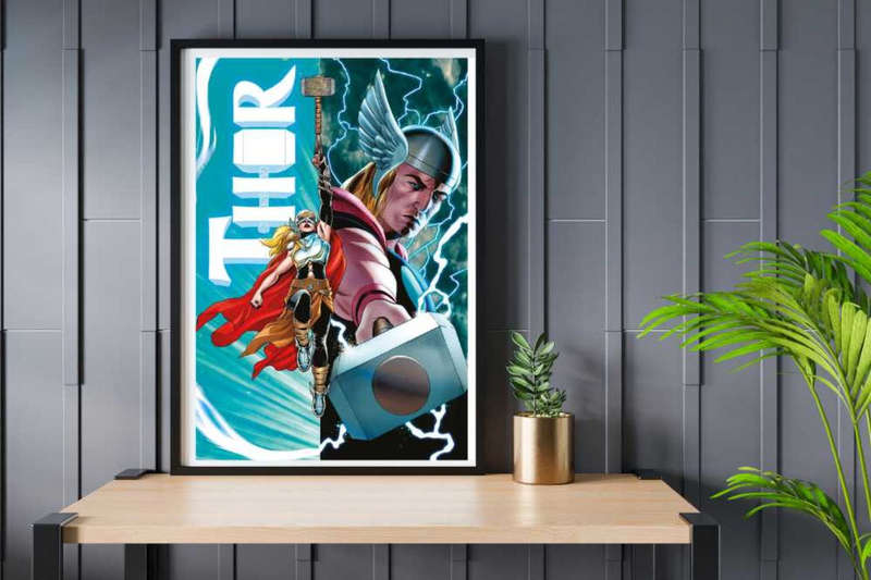 Thor (Thor Vs Female Thor) Movie Poster