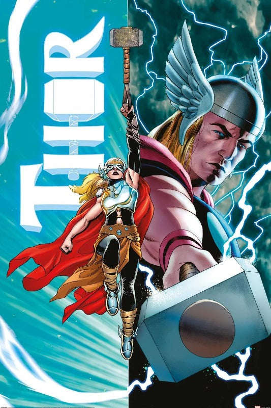 Thor (Thor Vs Female Thor) Movie Poster