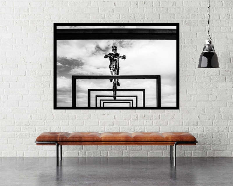 Trial Biker by Attila Szabo - Biking Poster