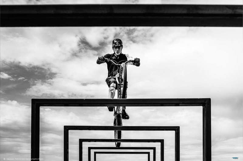 Trial Biker by Attila Szabo - Biking Poster