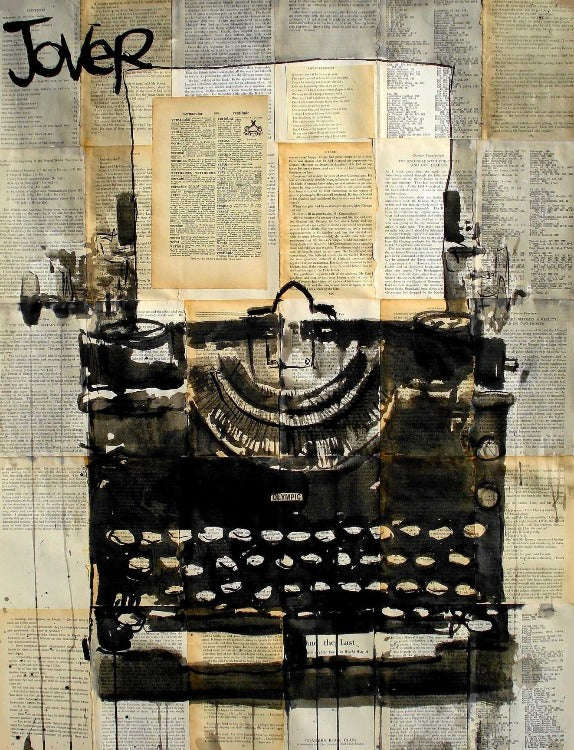 Loui Jover - Typewriter Art Print