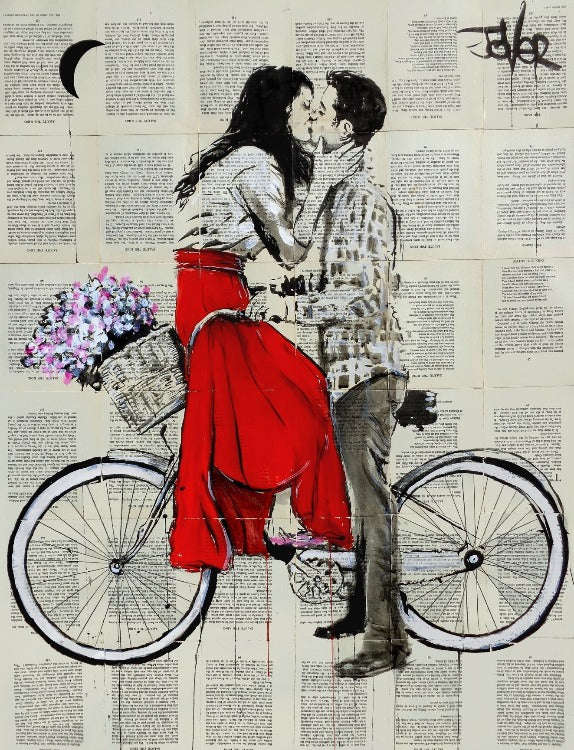 Loui Jover - Bike Days Art Print