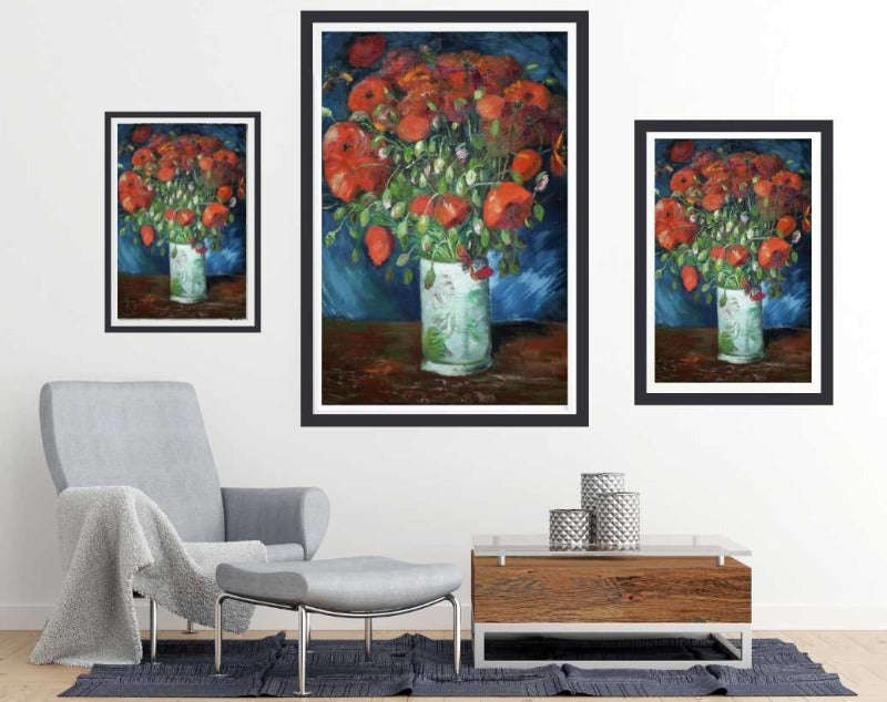 Vase with Poppies by Vincent van Gogh - Art poster