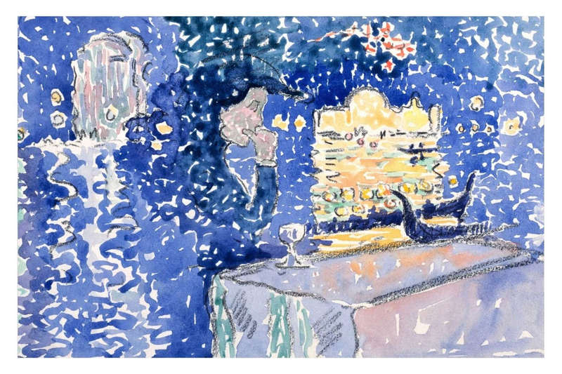 Venice Night of the Festival of the Redeemer by Henri Edmond Cross- Art Poster