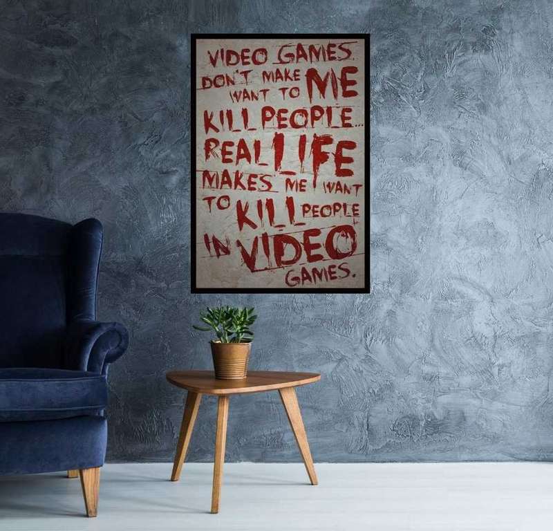 Video Games Don't Kill People Poster