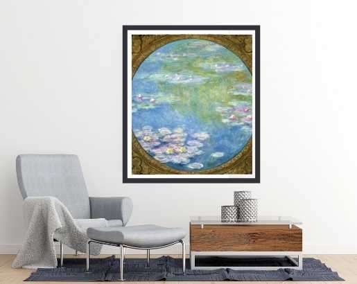Water Lilies (1908) by Claude Monet - Art Poster
