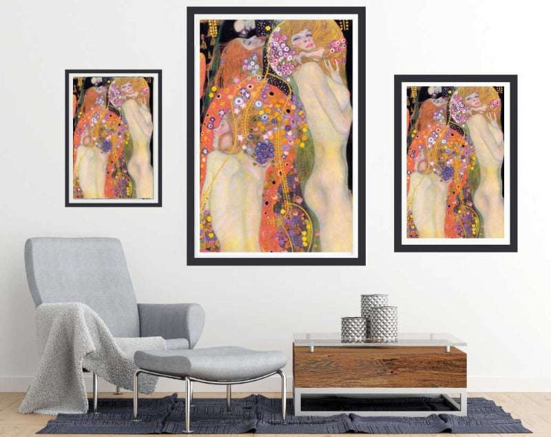 Water Serpents II  by Gustav Klimt - Art Poster