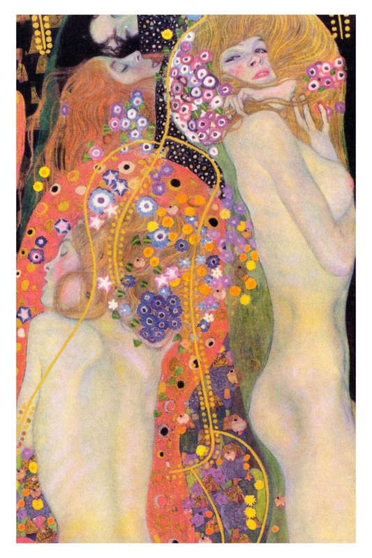 Water Serpents II  by Gustav Klimt - Art Poster