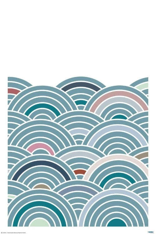 Wavy Stripes - Art Poster