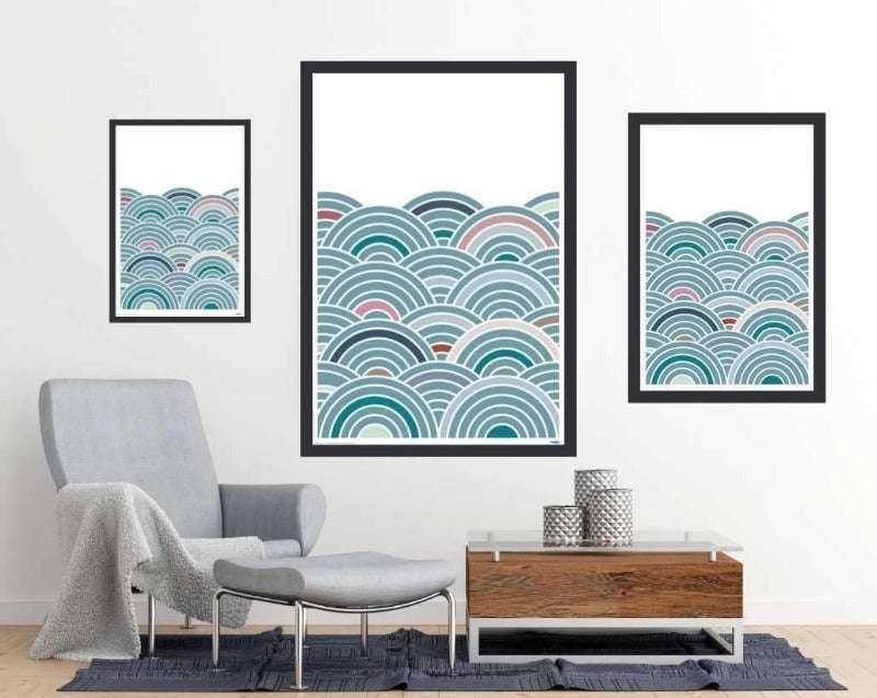 Wavy Stripes - Art Poster