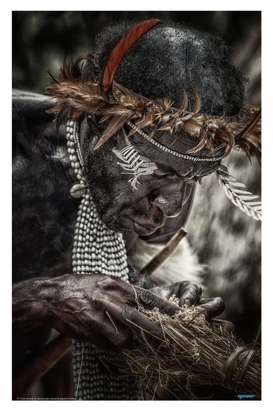 dani: to make fire by Pavol Stranak - Portrait Photography Poster
