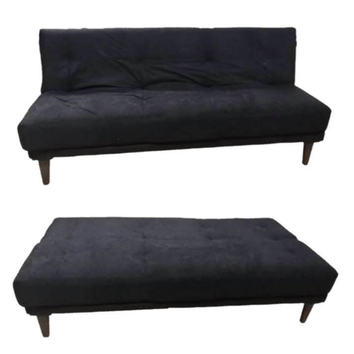 Sleek Sleeper Couch - Brown Spaza Suede / Single