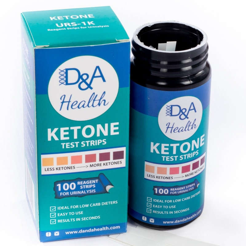 D&A HEALTH - KETONE URINE TEST STRIPS (100)