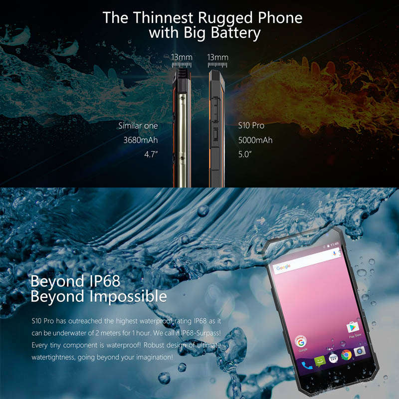 NOMU S10 Pro Android Phone (Black)